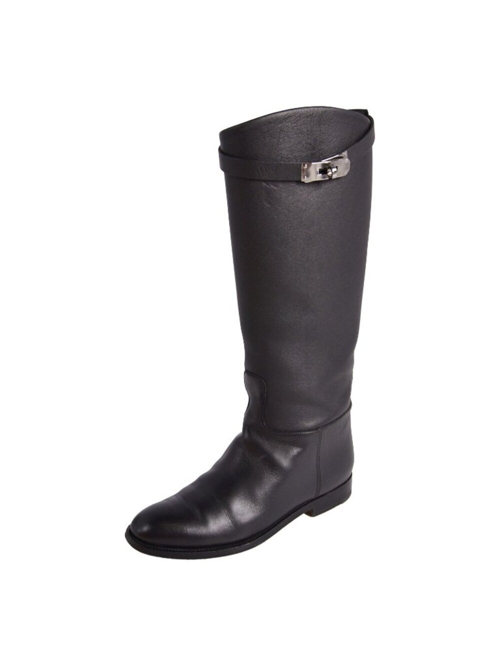 Hermes Boots Long Jumping Kelly Gold